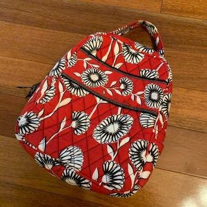 Vera Bradley Deco Daisy Red Floral Lunchbox